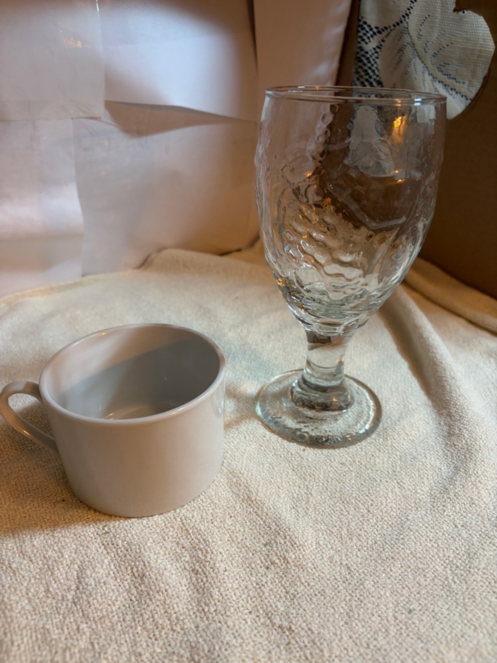 Gibson Everyday Mug & Libbey Orchard Fruit Water Goblet - 2pc Replacement Set